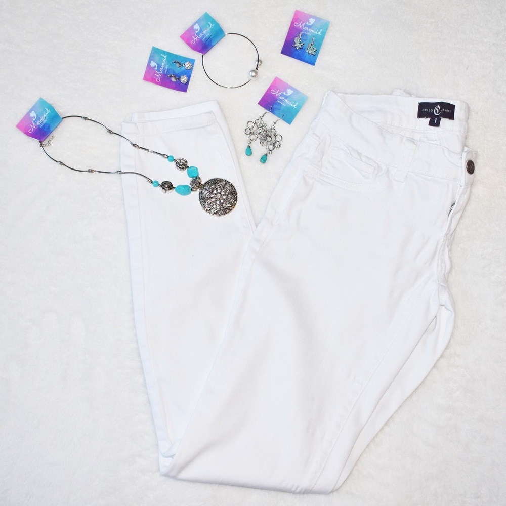 Cello White Skinny Jeans
